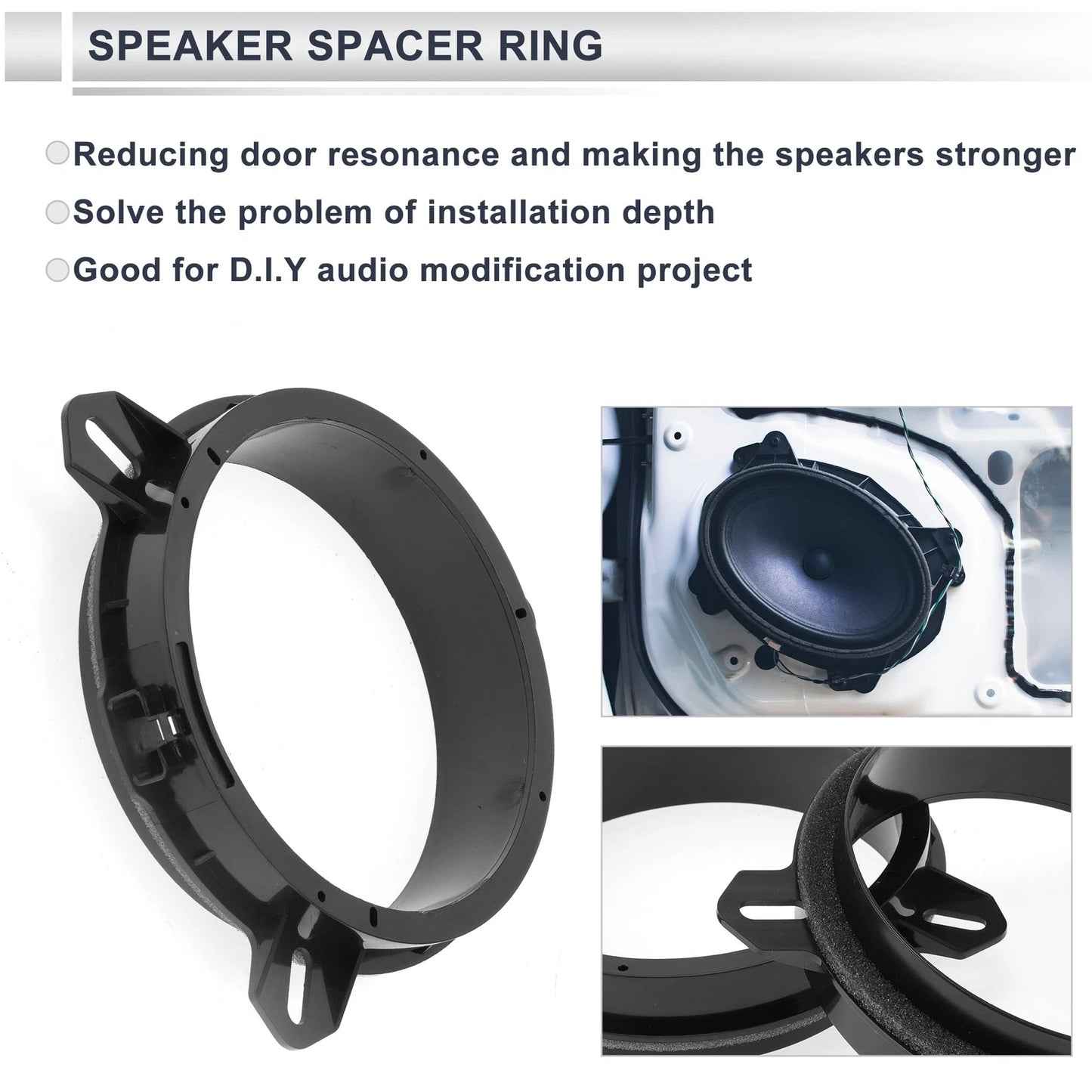 6.5" Speaker Spacer Ring Adaptor for Toyota (2000-2012)