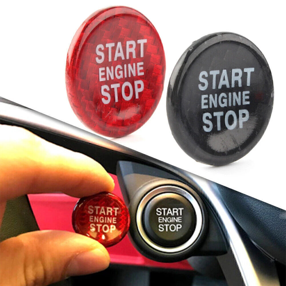 Red Engine Start Button Cap Cover for Alfa Romeo Giulia Stelvio (2017-2023)