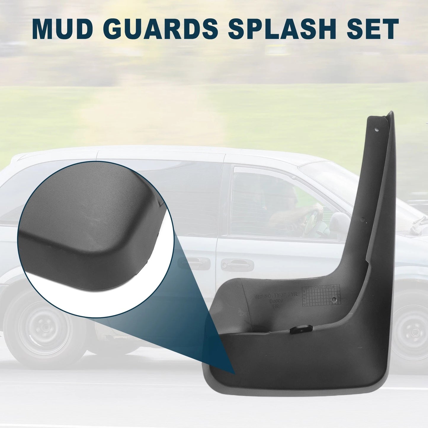 Mud Flap Splash Guards for Dodge Grand Caravan (2011 - 2019)