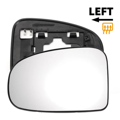 Left Side Heated White Mirror Glass for Toyota Prius (2009-2016)