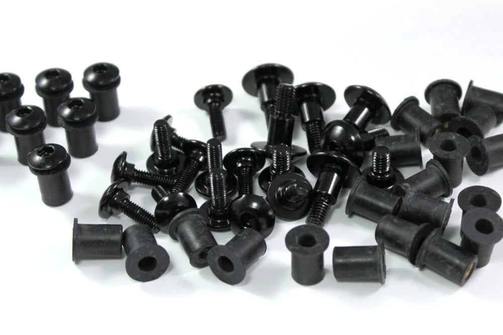 Fairing Bolt Clip Set / Aluminum Black / for Honda CBR1000RR (2020–2020)