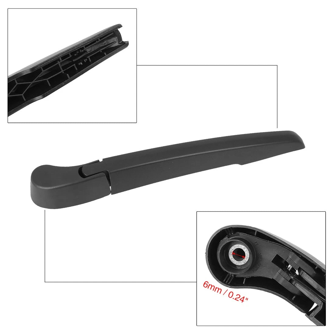 14" Rear Windshield Wiper Blade Arm Set for BMW X1 (2016-2017)