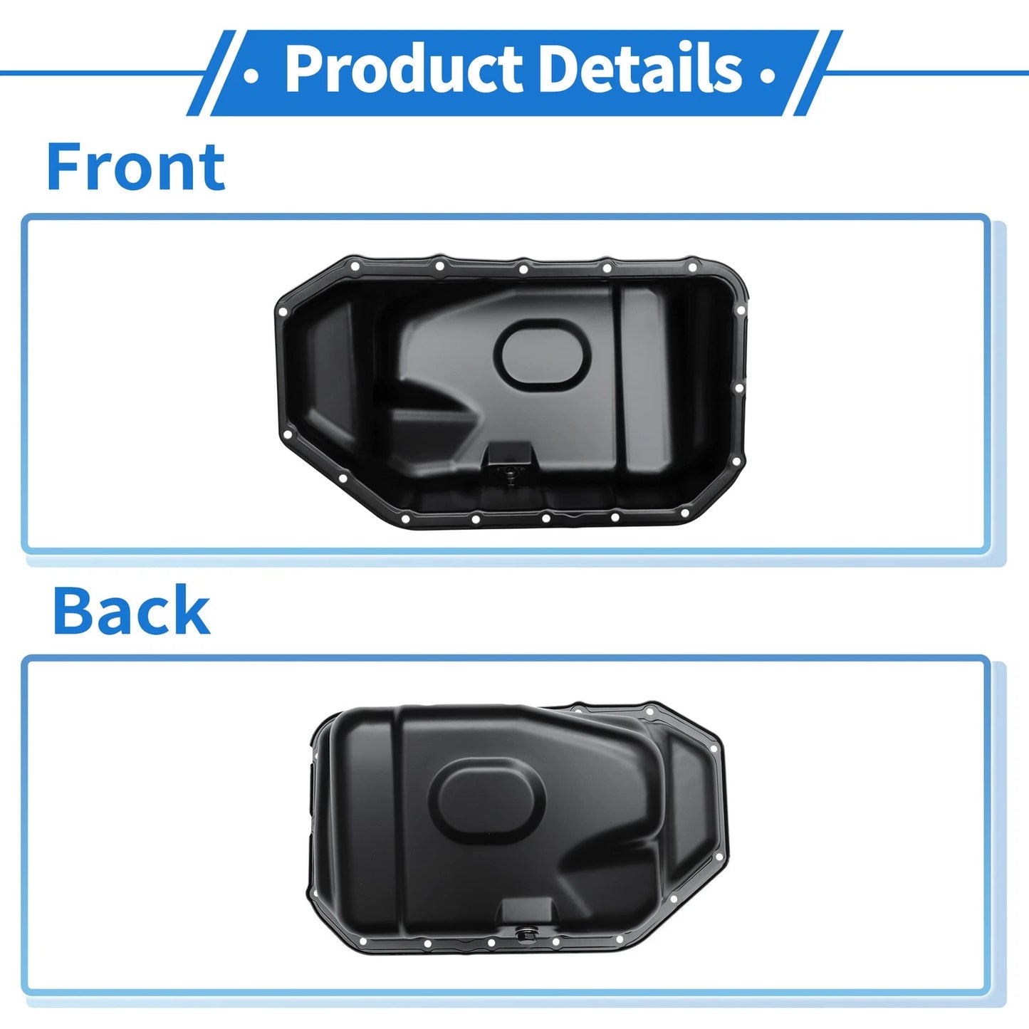 Engine Oil Pan for Honda CR-V 2002-2006 Steel Black (2002-2006)