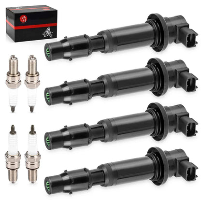 Ignition Coils & Iridium Spark Plugs 4x for Kawasaki ZX-6R