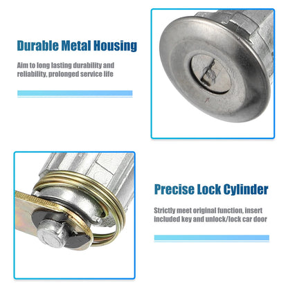 Door Lock Cylinder Set with Keys for Toyota Hilux LN30 RN30 (1983-1988)