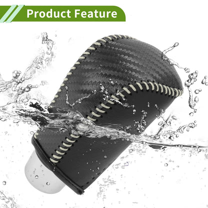 Gear Shift Knob Cover for Toyota Corolla 2009-2013 Black Carbon Fiber