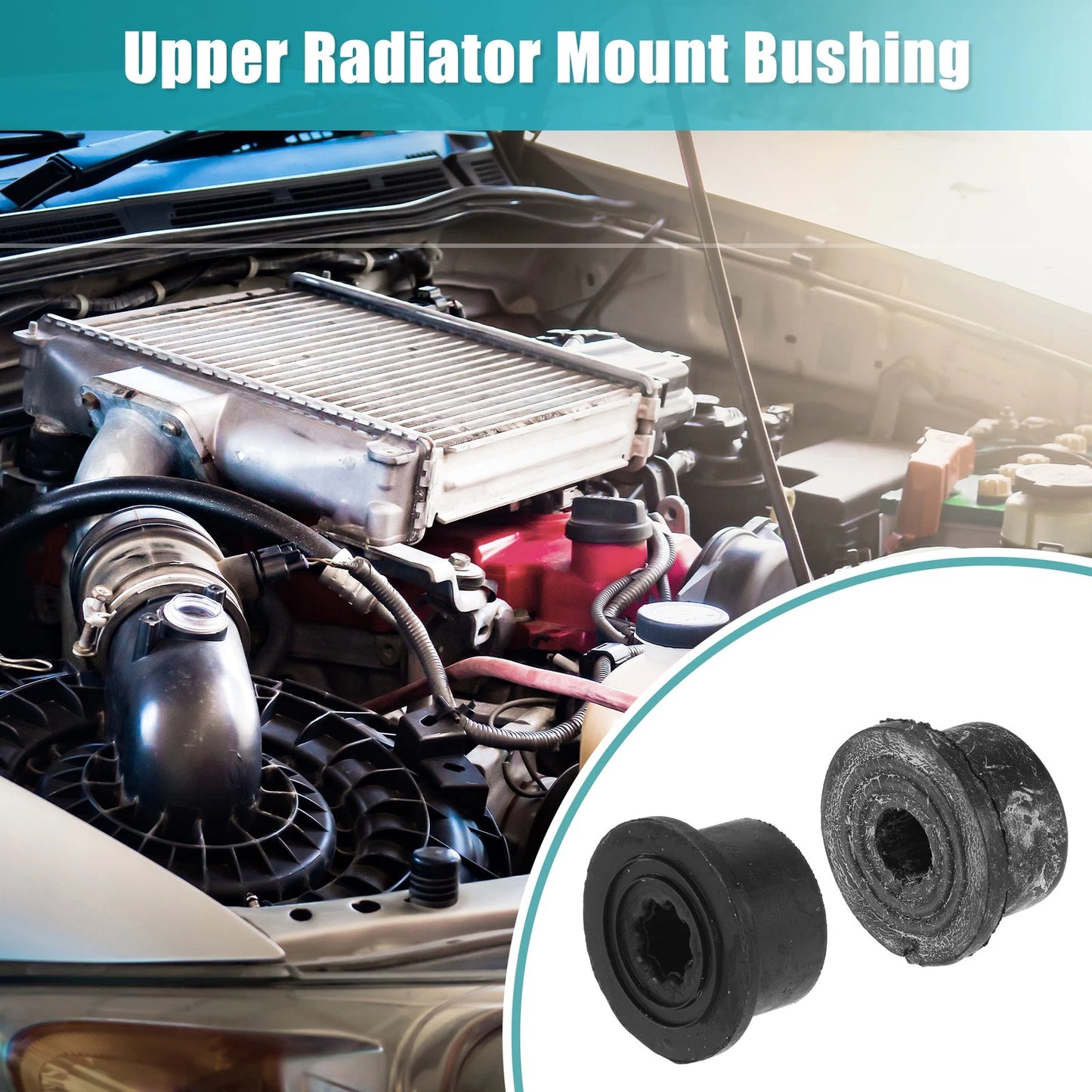 Upper Rubber Cushion Bushing Radiator Mount Insulator for Mazda 3 (2014-2015)