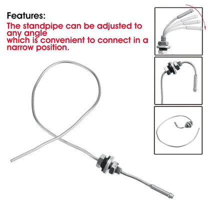 Fuel Tank Standpipe Pickup Clip Hose Tube w/Filter for Parking Heater