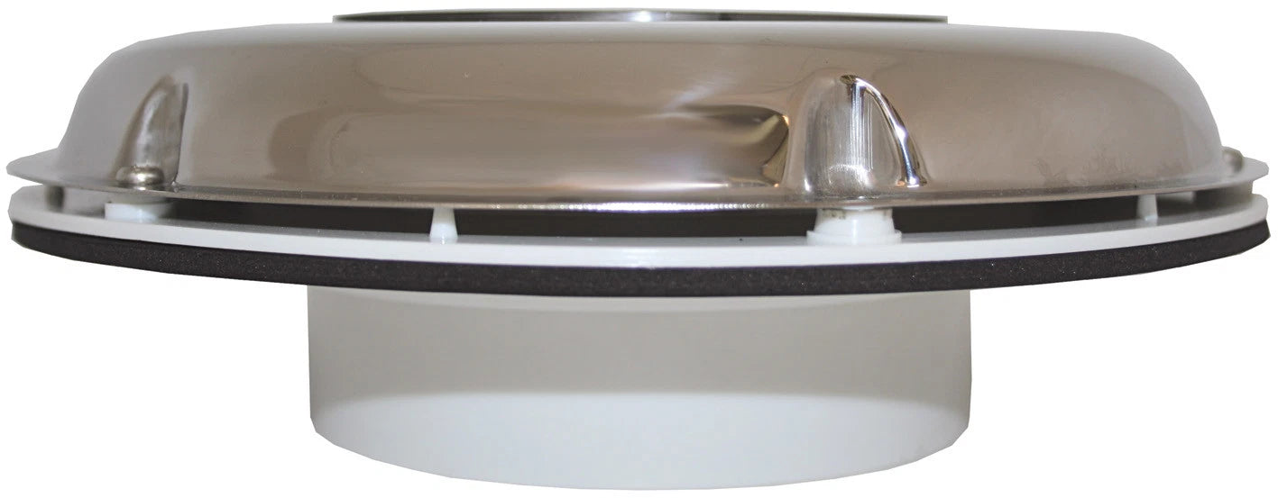Solar Vent Exhaust & Intake for Caravan/Boat Stainless Low Profile