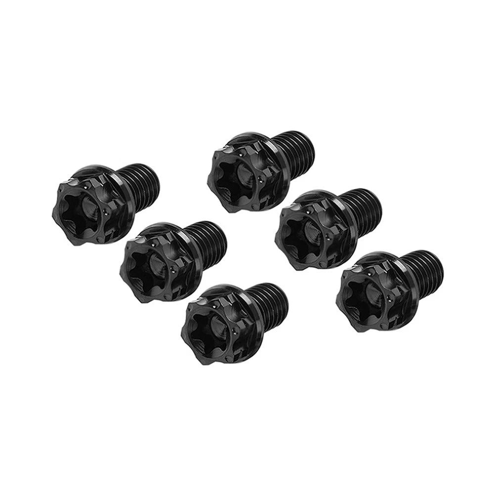 6 x Titanium Torx Head Flange Screws M10x15mm for Motorcycle Bike