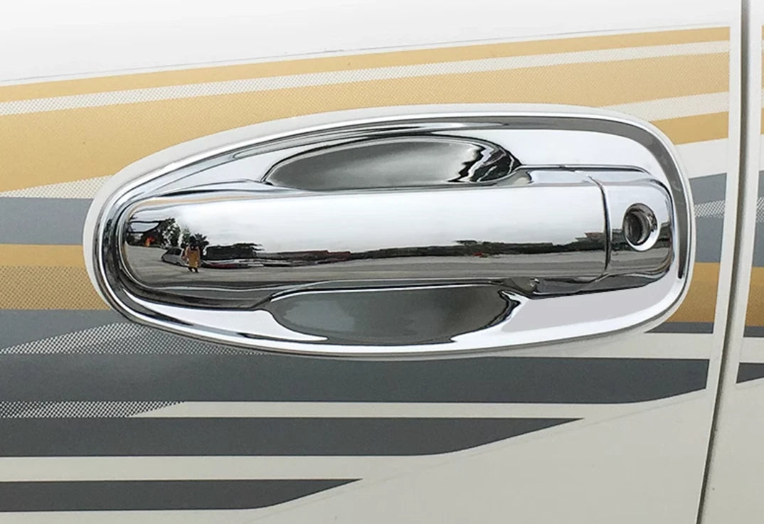 Chrome Door Handle & Bowl Set Cover Trim for Toyota Land Cruiser Prado (2010-2019)