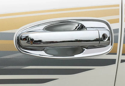 Chrome Door Handle & Bowl Set Cover Trim for Toyota Land Cruiser Prado (2010-2019)
