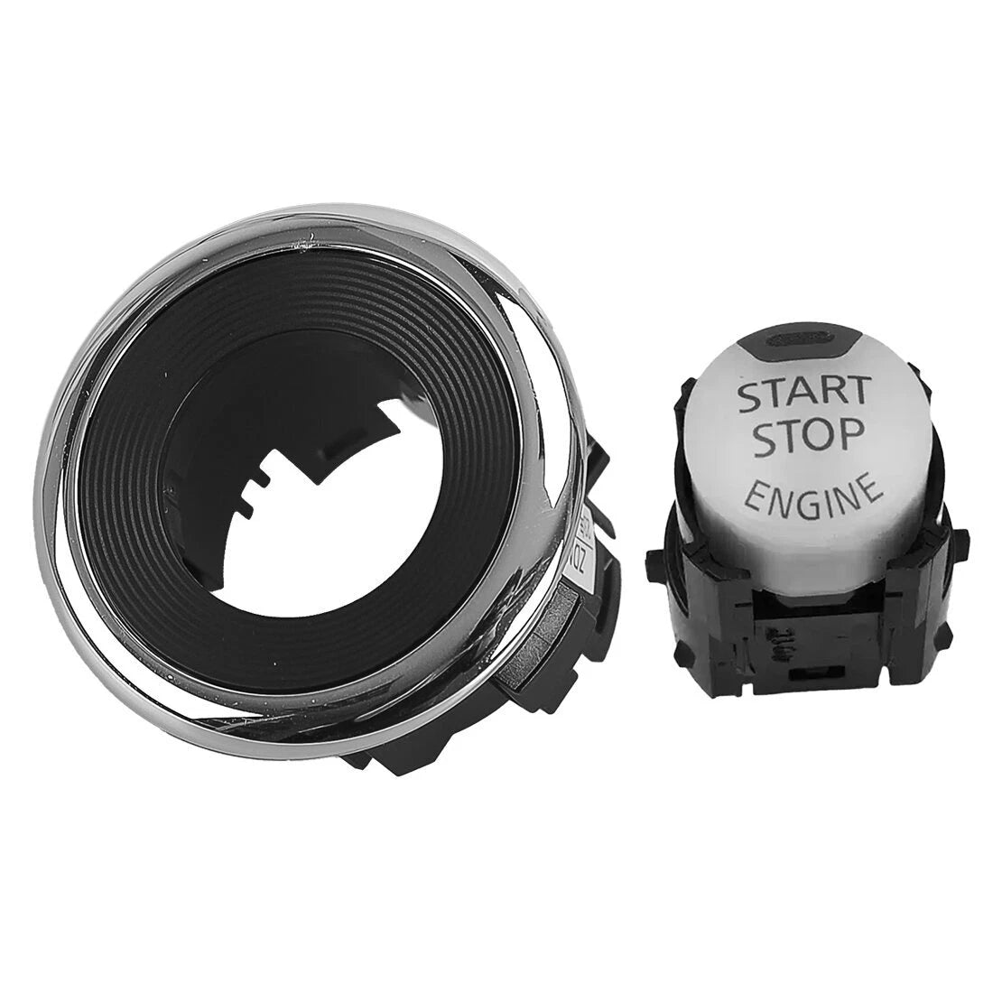 White Start Stop Engine Push Switch with Ring for Nissan Altima Rogue