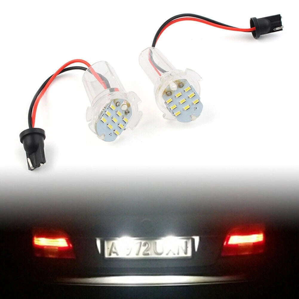 2 x White LED License Plate Lights for Toyota Corolla, Alphard, Atis, IST