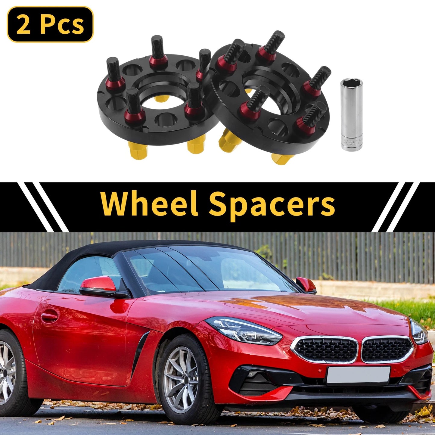 2 x 5x112mm Wheel Spacers 66.56mm M14x1.25 for BMW Z4 G29 (2019-2020)