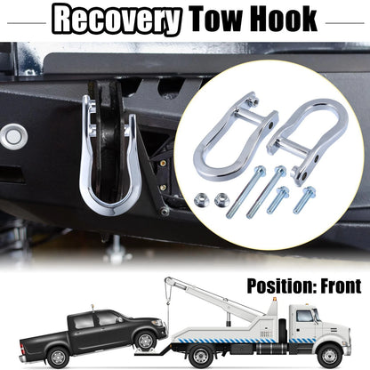 Tow Hook Kit Front Recovery for Chevy Silverado 1500 / GMC Sierra 1500
