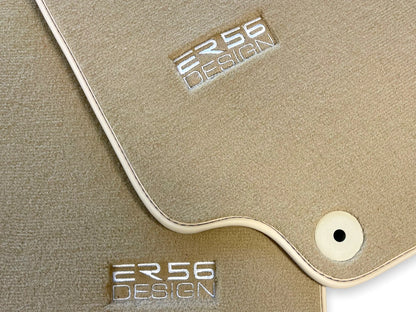 Beige Floor Mats for AUDI R8 2007-2013 - Tailored Carpets Set