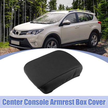 Center Console Armrest Box Cover for Toyota RAV4 (2014-2018) Black Protector
