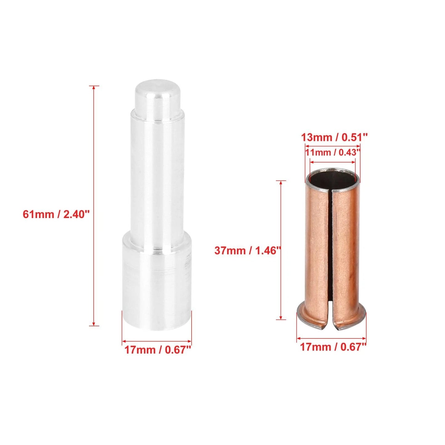 Door Hinge Bushing Liners for Jeep Wrangler JK (2018)