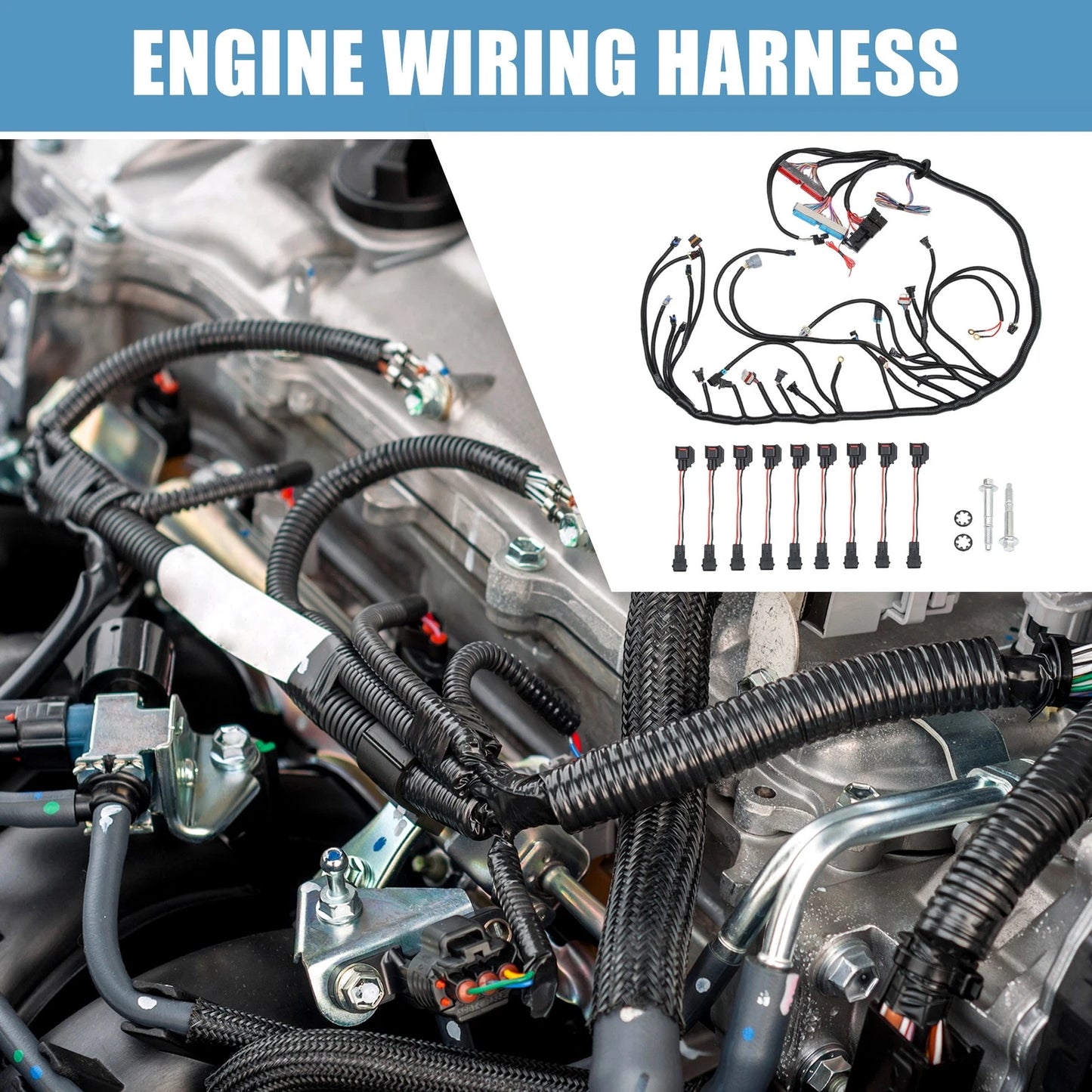 Set Engine Wiring Harness for Chevy GMC Cadillac Hummer Trucks