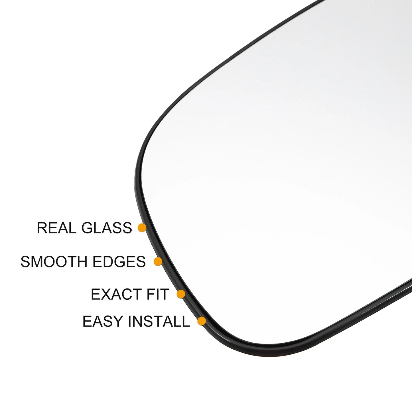Heated Left Side Rearview Mirror Glass for Jeep Cherokee