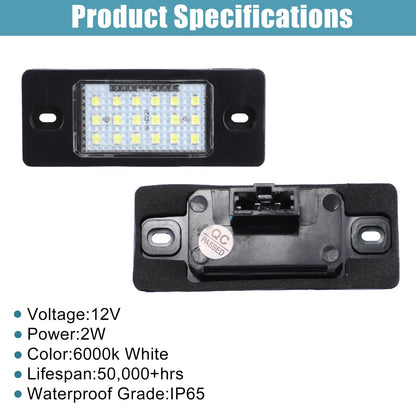 LED License Plate Lights for VW Jetta with Decoders