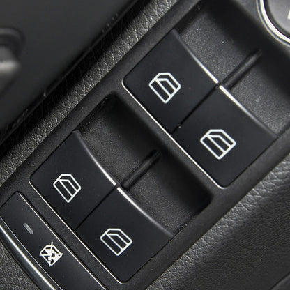 4x Window Switch Button Covers for Benz C E C200 E220 CLA GLK ML350 (2007-2020)