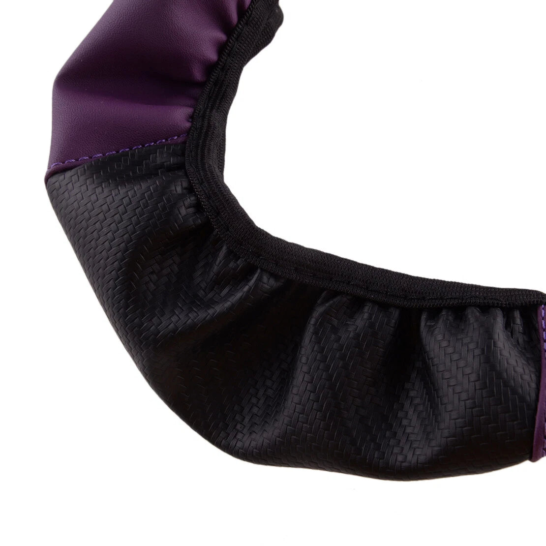 15" Universal Steering Wheel Cover for Car - Purple Black