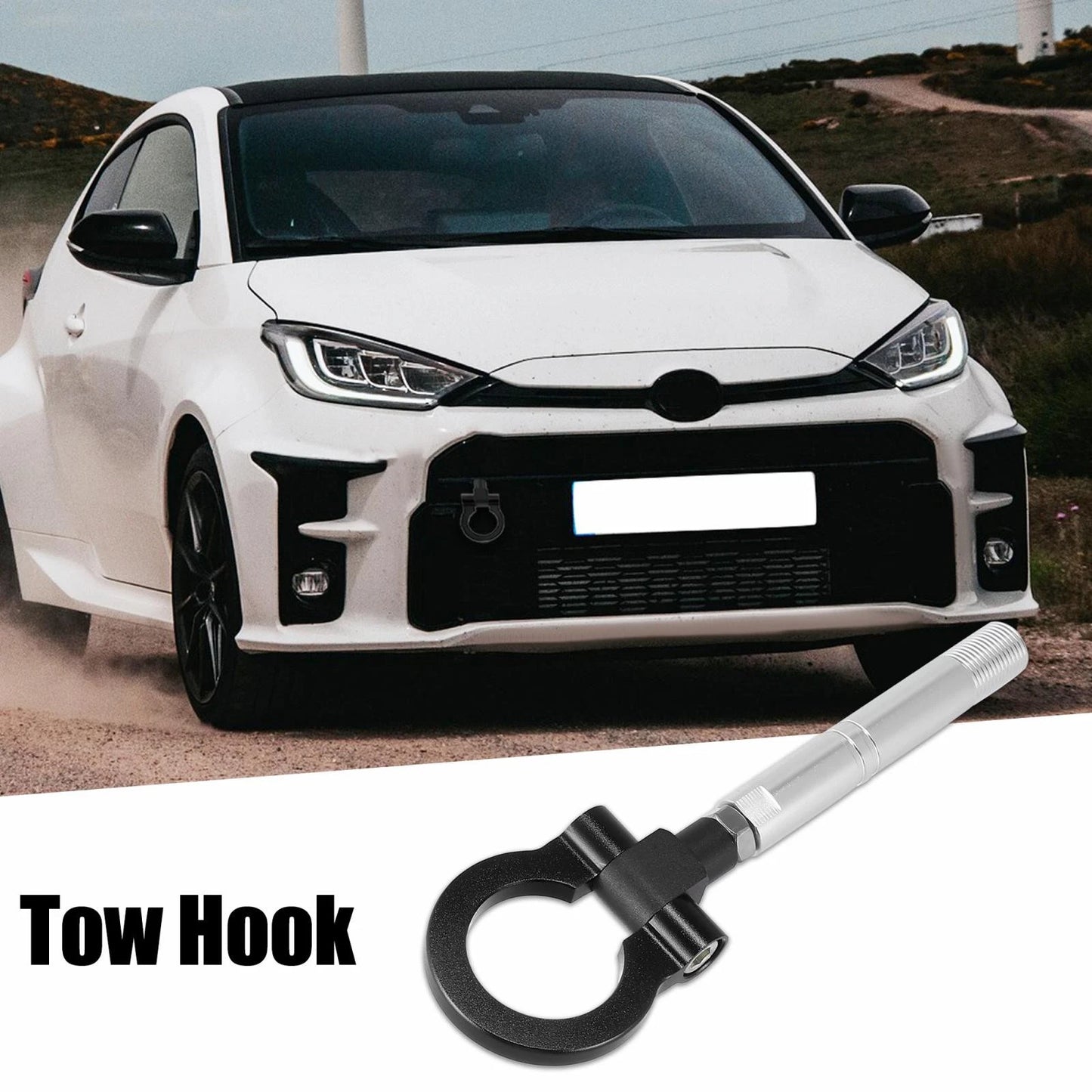 Tow Hook Trailer Ring for Toyota Avanza (2012-2023) - Black Racing Accessory