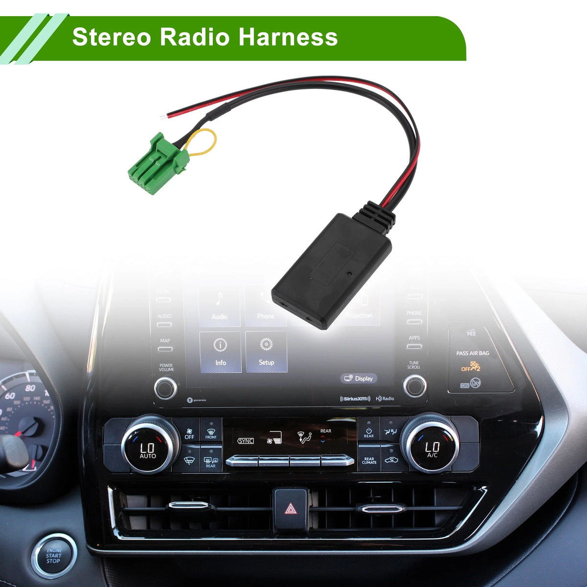 Stereo Radio Harness Bluetooth AUX Adapter Music Cable for Acura RDX TSX MDX CSX