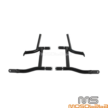Saddlebags Guard Rails Crash Bar w/4 Tube Sliders for Harley Revival FLH