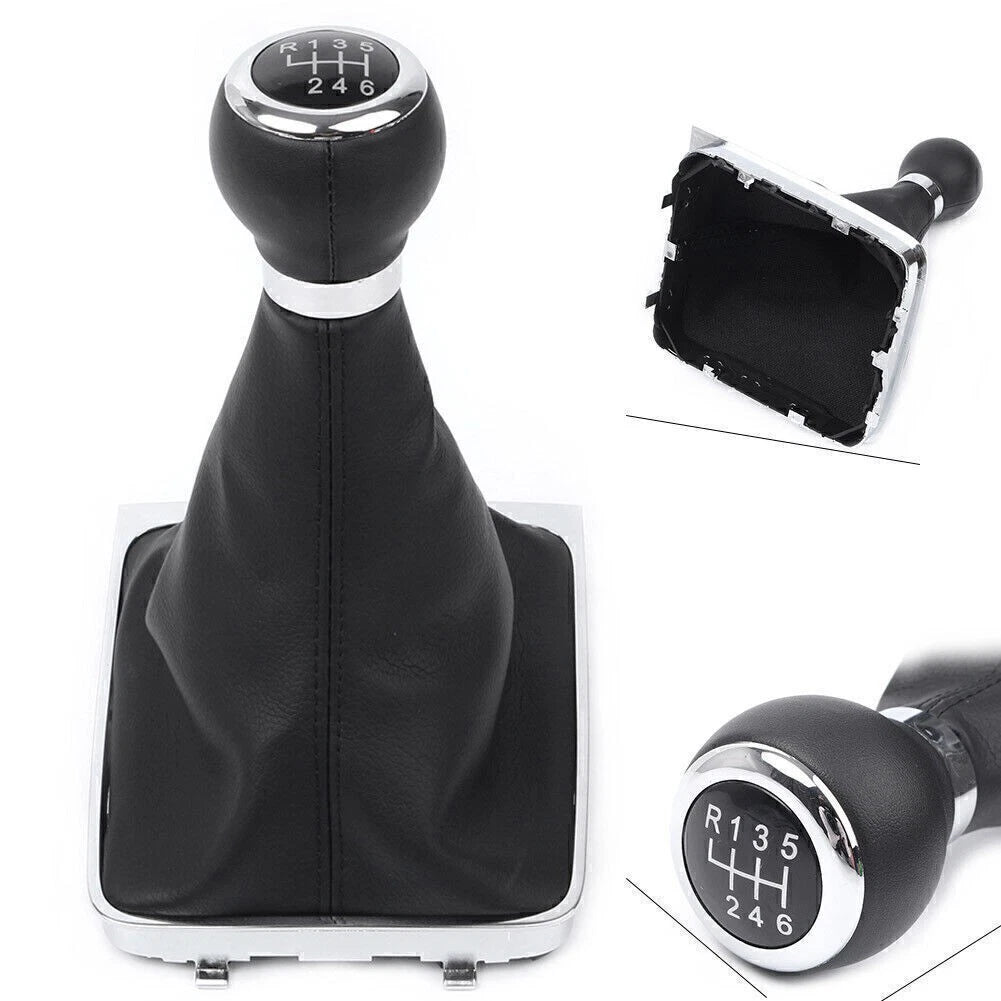 6-Speed Manual Gear Shift Knob & Gaiter Boot Cover for VW Passat (2005-2010)
