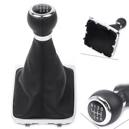 6-Speed Manual Gear Shift Knob & Gaiter Boot Cover for VW Passat (2005-2010)