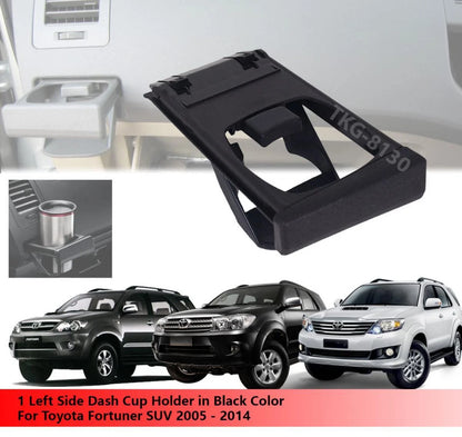 Dash Cup Holder 1 x Left Black for Toyota Fortuner (2005-2014)