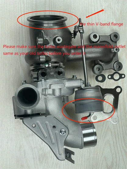 Thin Exhaust Flange for 2012 Ford Edge Explorer 2.0L Turbocharger Parts