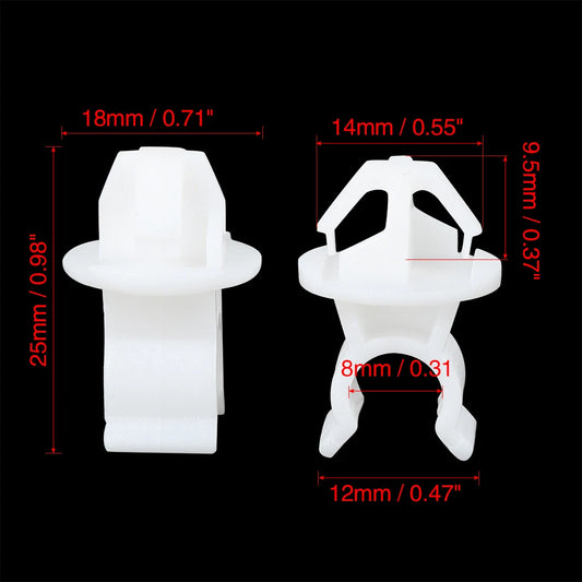 10 x Car Hood Prop Rod Clips for Honda Accord, CRV, Civic, City (2003-2023)