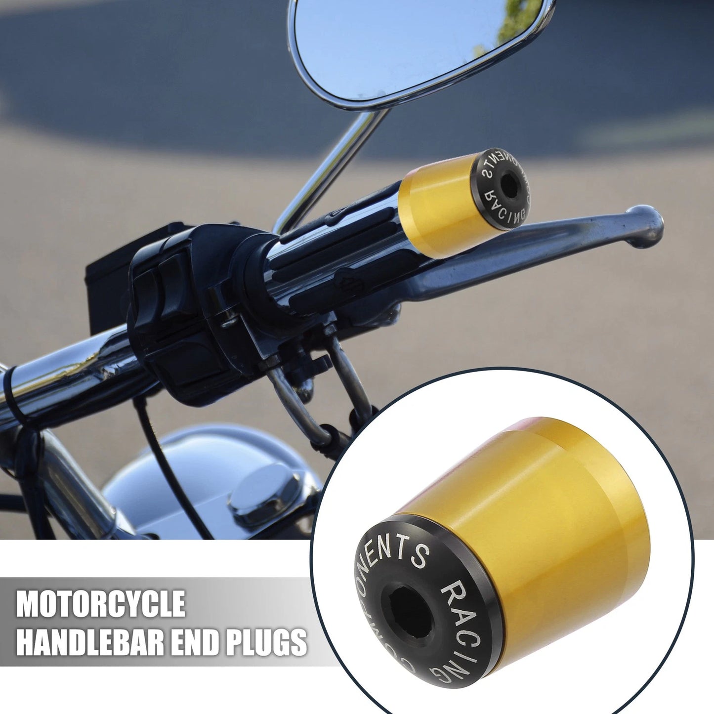 2 x Pair Motorcycle Handlebar End Plug for Kawasaki Ninja (2018–2021)