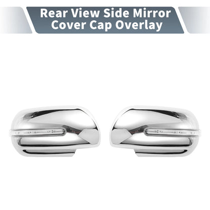 Chrome Plated Rearview Mirror Covers with LED Lights for Suzuki