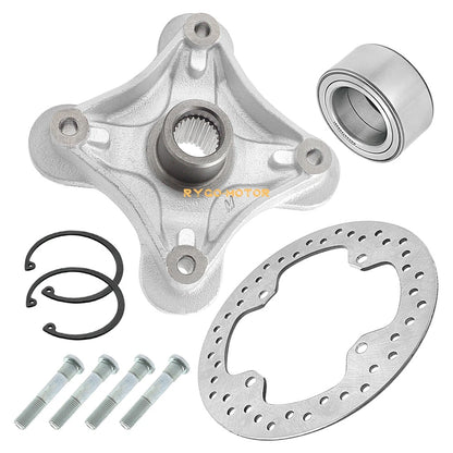Rear Wheel Hub & Bearing & Brake Rotor for Polaris Sportsman 550 850 1000