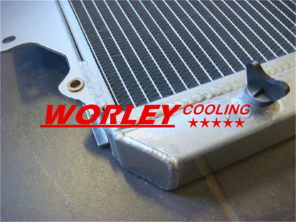 Aluminum Radiator for Suzuki Sierra 1.3L SJ410/SJ413 (1981-1998) + 12" Fan
