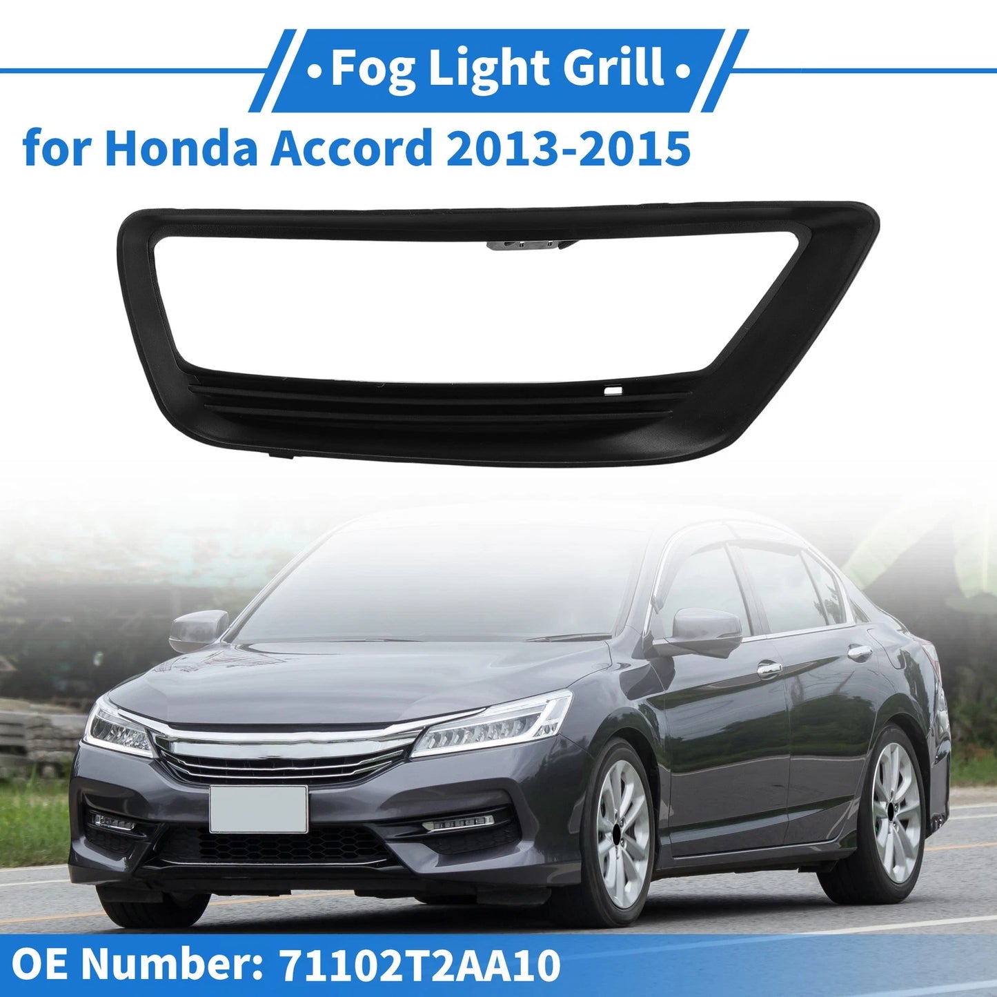 Front Right Fog Light Grill for Honda Accord (2013-2015)
