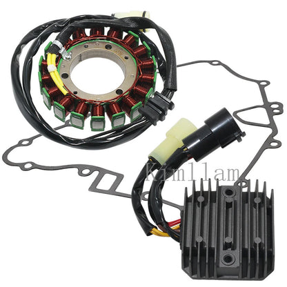 Stator Coil, Regulator Rectifier, Gasket for Kawasaki KVF700 Prairie 700 (04-06)