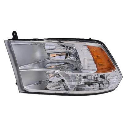 Left Chrome Headlamp / Quad / Headlight for Dodge Ram (2009–2018)
