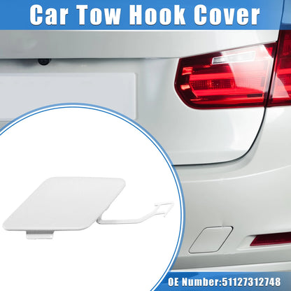 Rear Bumper Tow Hook Eye Hole Cover Cap for BMW 3 F30 White (2012-2015)
