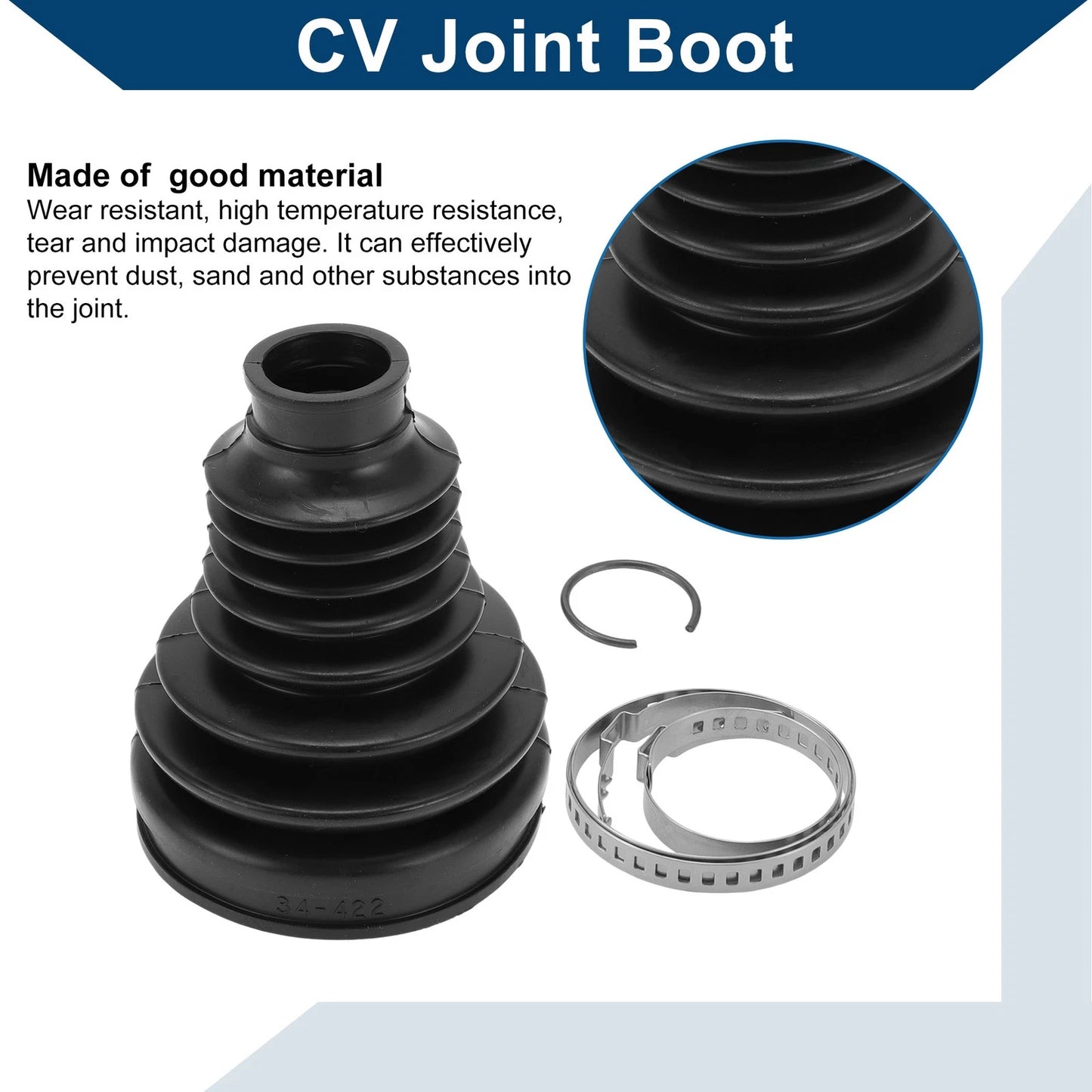 Inner CV Joint Boot Kit with Clamps for Porsche Panamera (2011 - 2016)