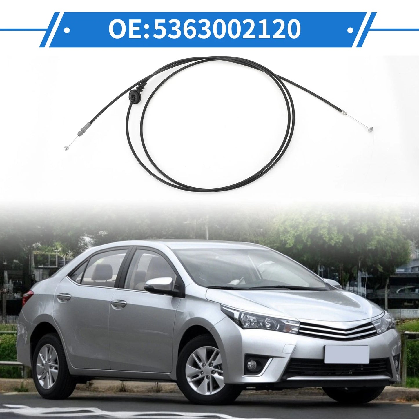 Hood Release Cable for Toyota Corolla (2004-2017)
