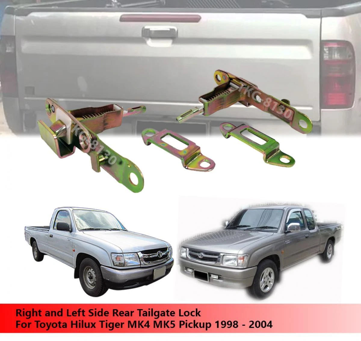 Tailgate Lock Latch for Toyota Hilux Tiger MK4 MK5 (1998-2004)