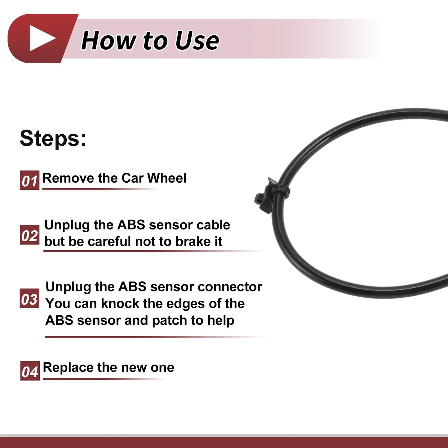 ABS Wheel Speed Sensor for Infiniti EX35 V6 3.5L Sport