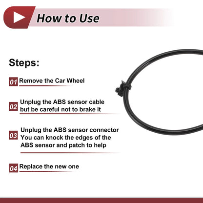ABS Wheel Speed Sensor for Infiniti EX35 V6 3.5L Sport