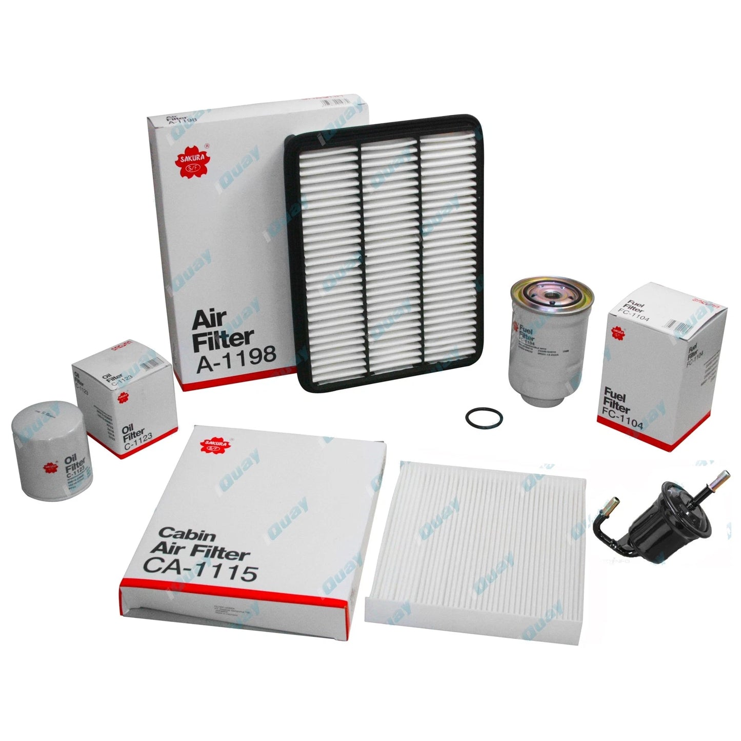 Air Oil Fuel & Cabin Filter Kit for Toyota Prado KDJ150 KDJ155 (2009-2023)